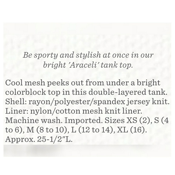 🌿SUNDANCE COLOR BLOCK TANK🌿 - Picture 4 of 4